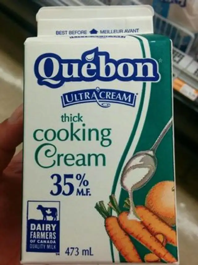 Quebon ultra cream cooking cream front packaging