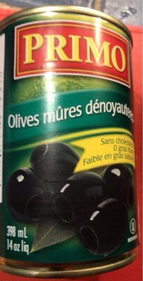 Olives mûres dénoyautées