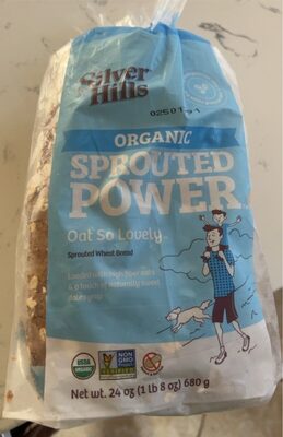 Organic sprouted power wheat bread