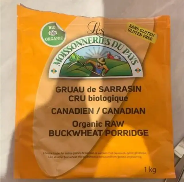 Gruau de sarrasin cru biologiqie