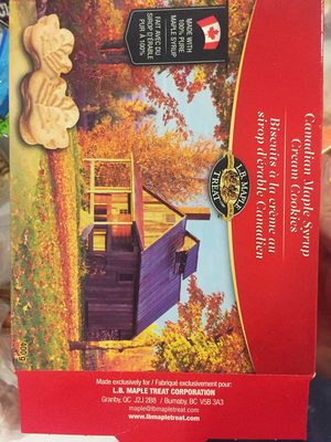 Cream cookies front packaging