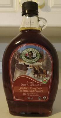 100% Pure Very Dark Organic Maple Syrup
