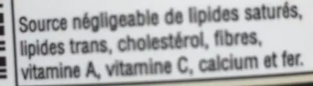 Sirop d'érable pur ingredients label