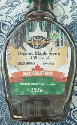 Organic Maple Syrup, Dark color, Robust Taste