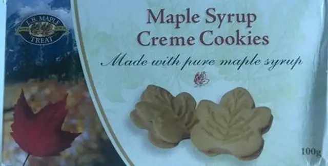 Maple Syrup Creme Cookies