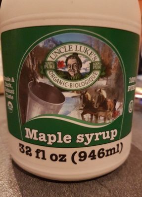 Organic Maple Syrup, Amber color, Rich Taste