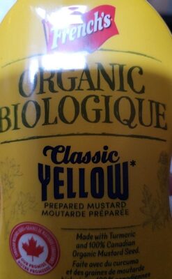 Organic Yellow Mustard front packaging