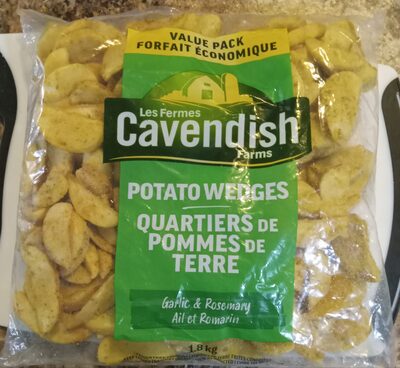 Garlic & Rosemary Potato Wedges front packaging