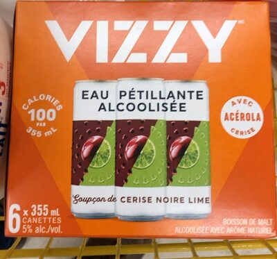 Eau petillante a la cerise noire