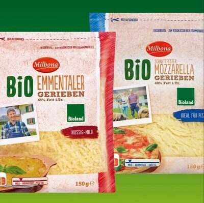 Bioland-Geriebener Käse Mozzarella
