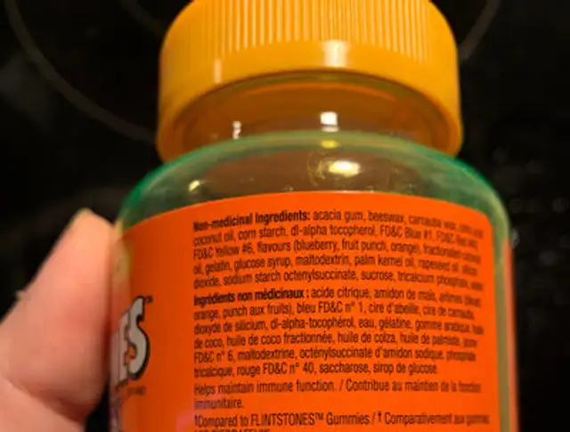 Unknown ingredients label