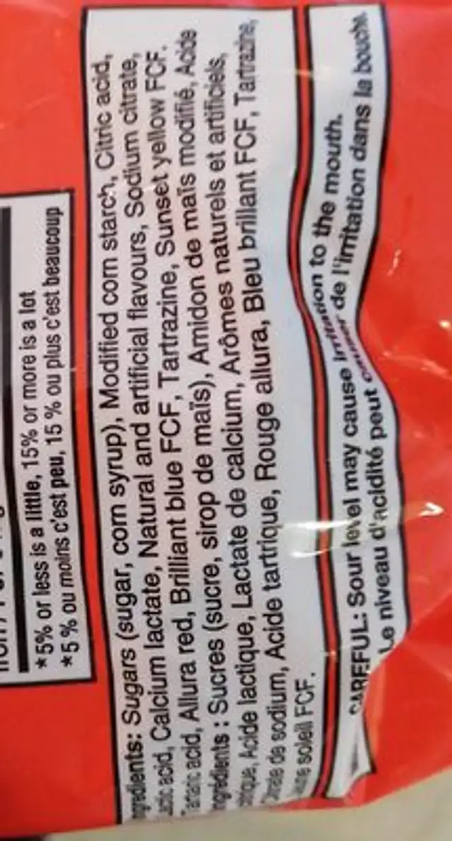 jolly rancher chews ingredients label