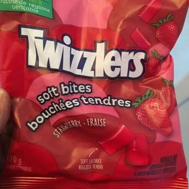 Twizzlers bouchées tendres front packaging