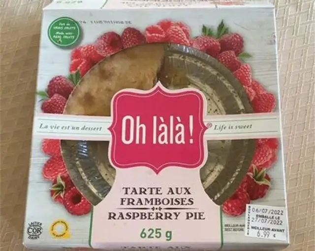 Tarte aux framboises