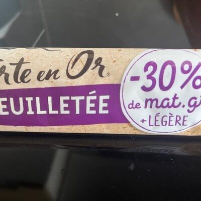 Pate feuilletée allégée