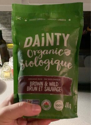 Organic Brown Long Grain & Wild Rice front packaging