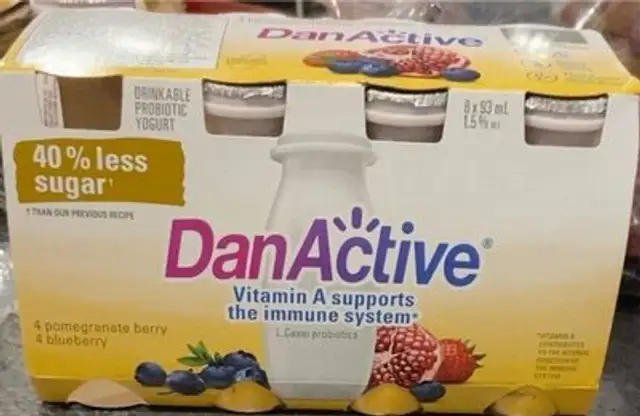 DanActive 40% moins de sucre