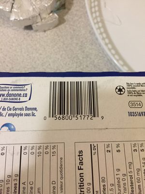 Yogourt Danone crémeux