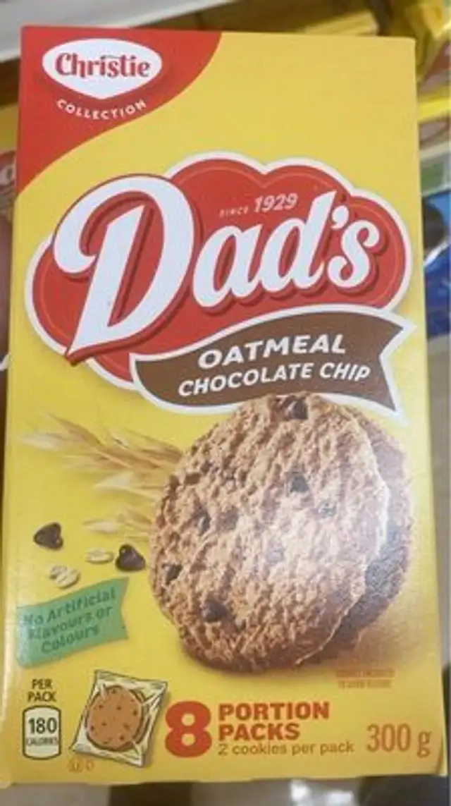 Christie oatmeal chocolate chip cookies imported from canada