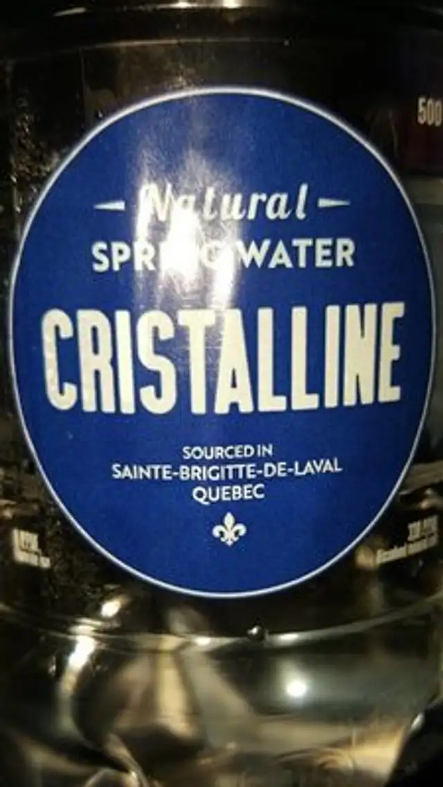 Eau de source