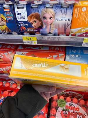 Yoplait Tubes ingredients label