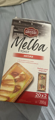 Melba Toast Nature front packaging