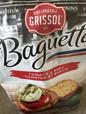 Bruschetta Tomato & Basil ingredients label