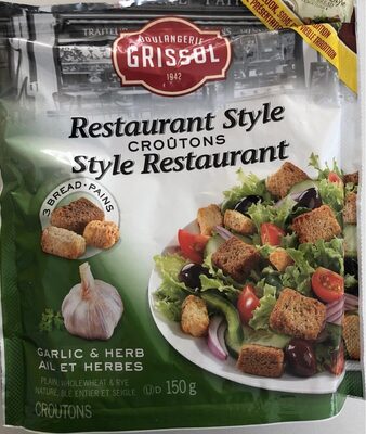 Croutons ail et herbes