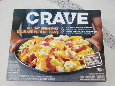 Bacon & Egg Scramble with Cheddar Cheese