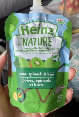 Pear spinach and kiwi