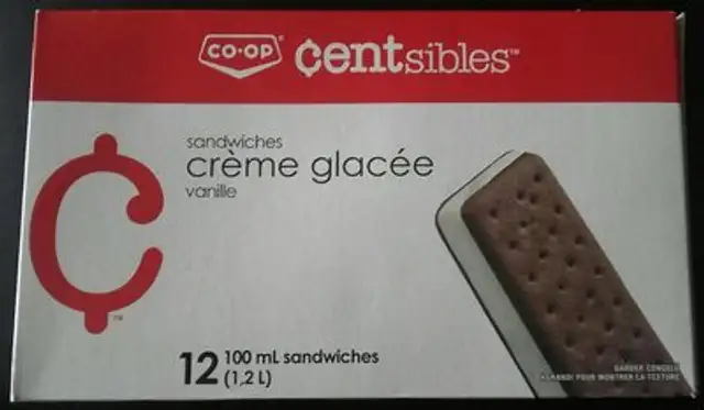 Sandwiches crème glacée vanille