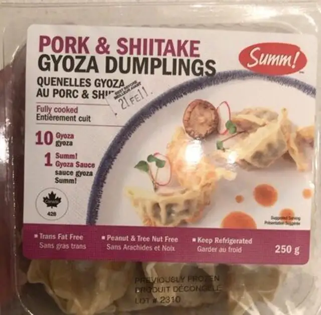 Pork & shiitake gyoza dumplings