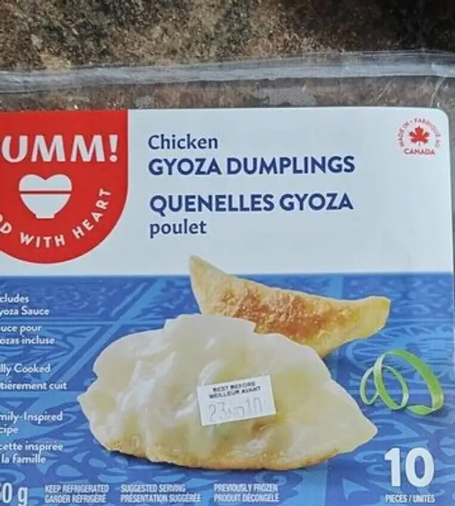 Chicken gyoza dumpling