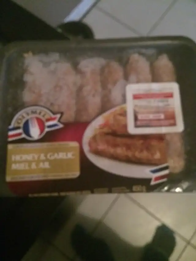 Saussice olymel miel et ail