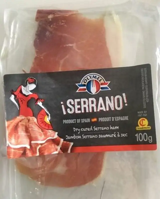 Jambon Serrano saumuré à sec