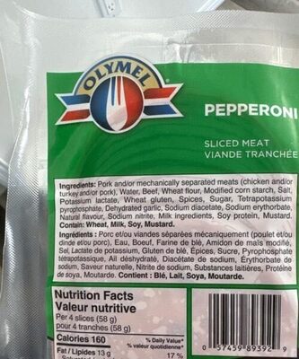 Pepperoni front packaging