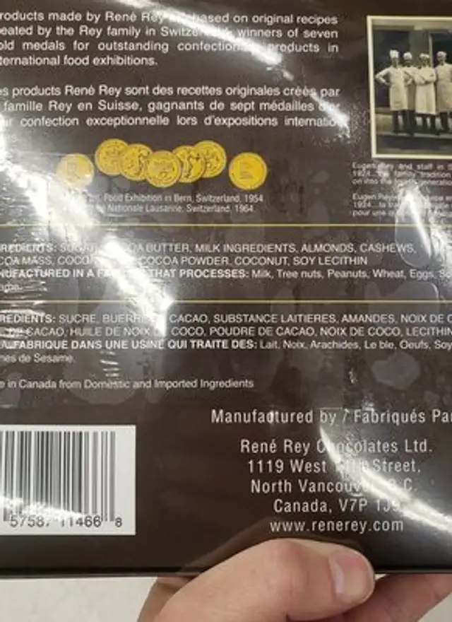 rene rey hedgehogs ingredients label