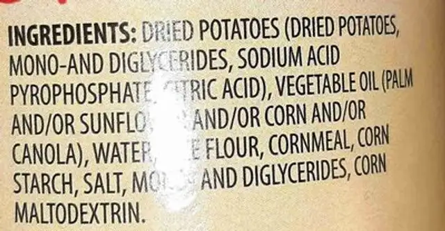 Super Stack ingredients label