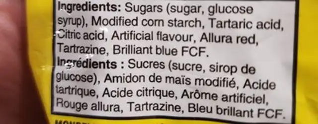 sour patch kids cola ingredients label