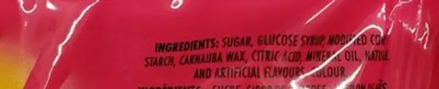 Gummy candy swedish berries ingredients label
