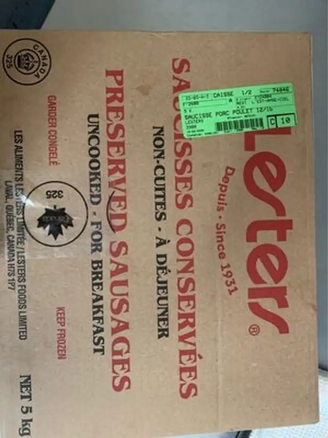 Saucisse a deheuner lesters