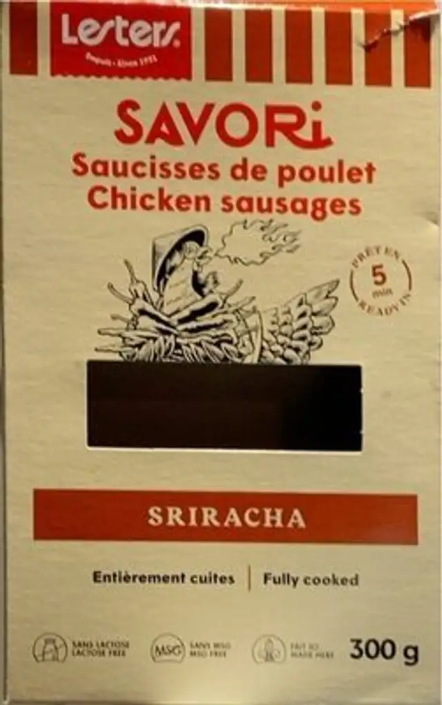 Saucisses de poulet Savori