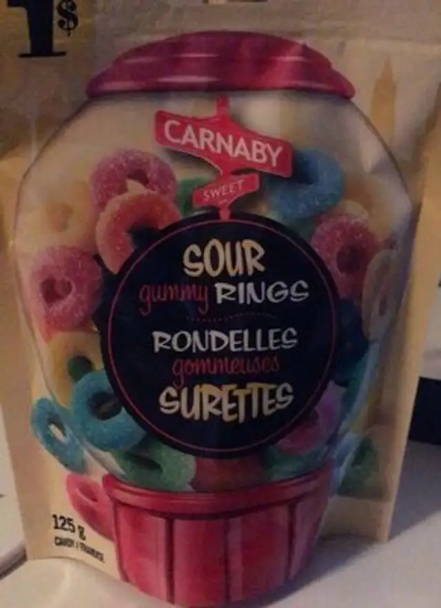 Rondelles gommeuses sucrettes