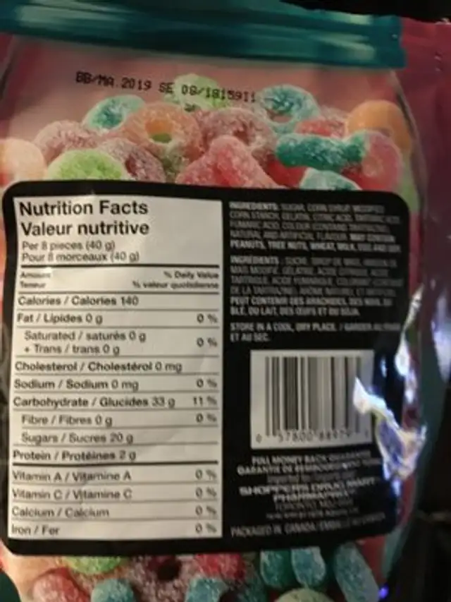 Rainbow sour gummies