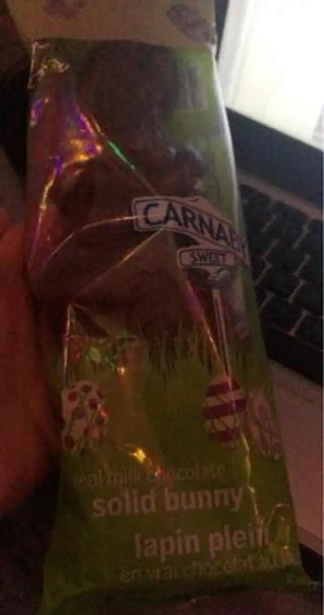 solid bunny milk chocolate