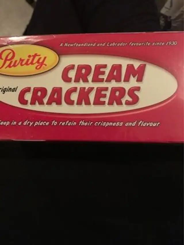 Cream crackers nutrition facts table