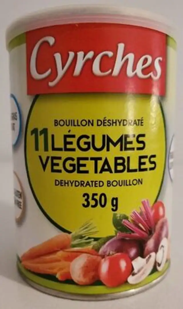 11 Vegetables dehydrated bouillon