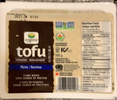 Tofu firm front packaging