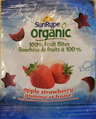 Organic 100% Fruit Bites Apple Blueberry front packaging