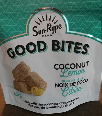 Good Bites Coconut Lemon front packaging